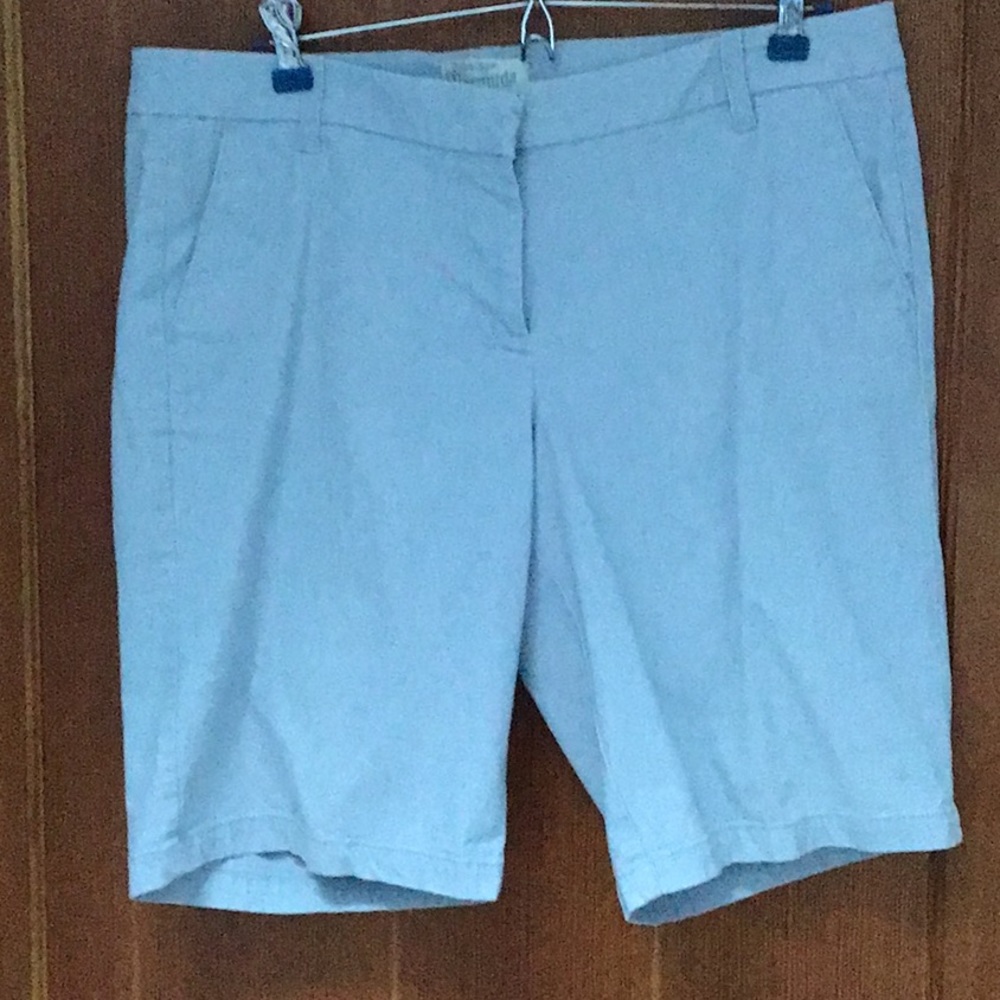 J.Crew Gray Cotton Bermuda Shorts Size 8